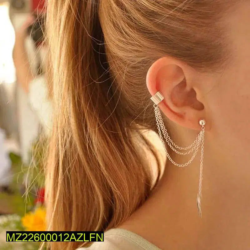 Trendy Silver Earcuffs